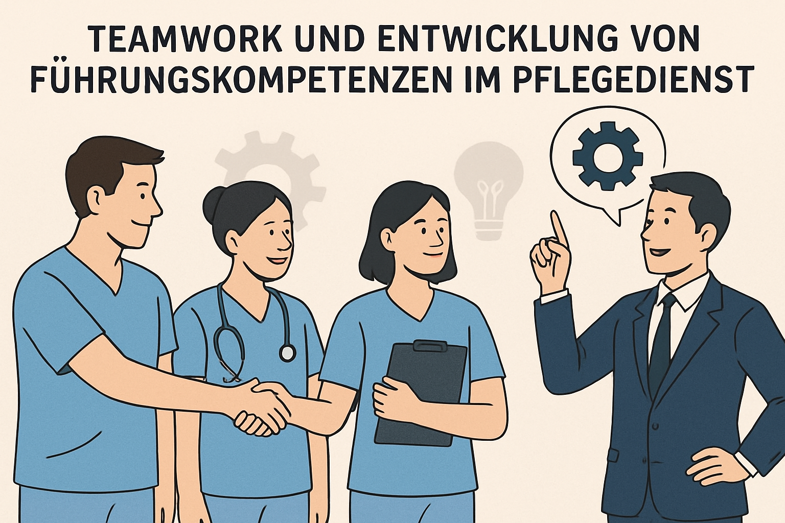 Teamwork und Entwicklung von Führungskompetenzen im Pflegedienst